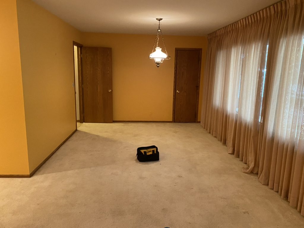 Empty dining area.